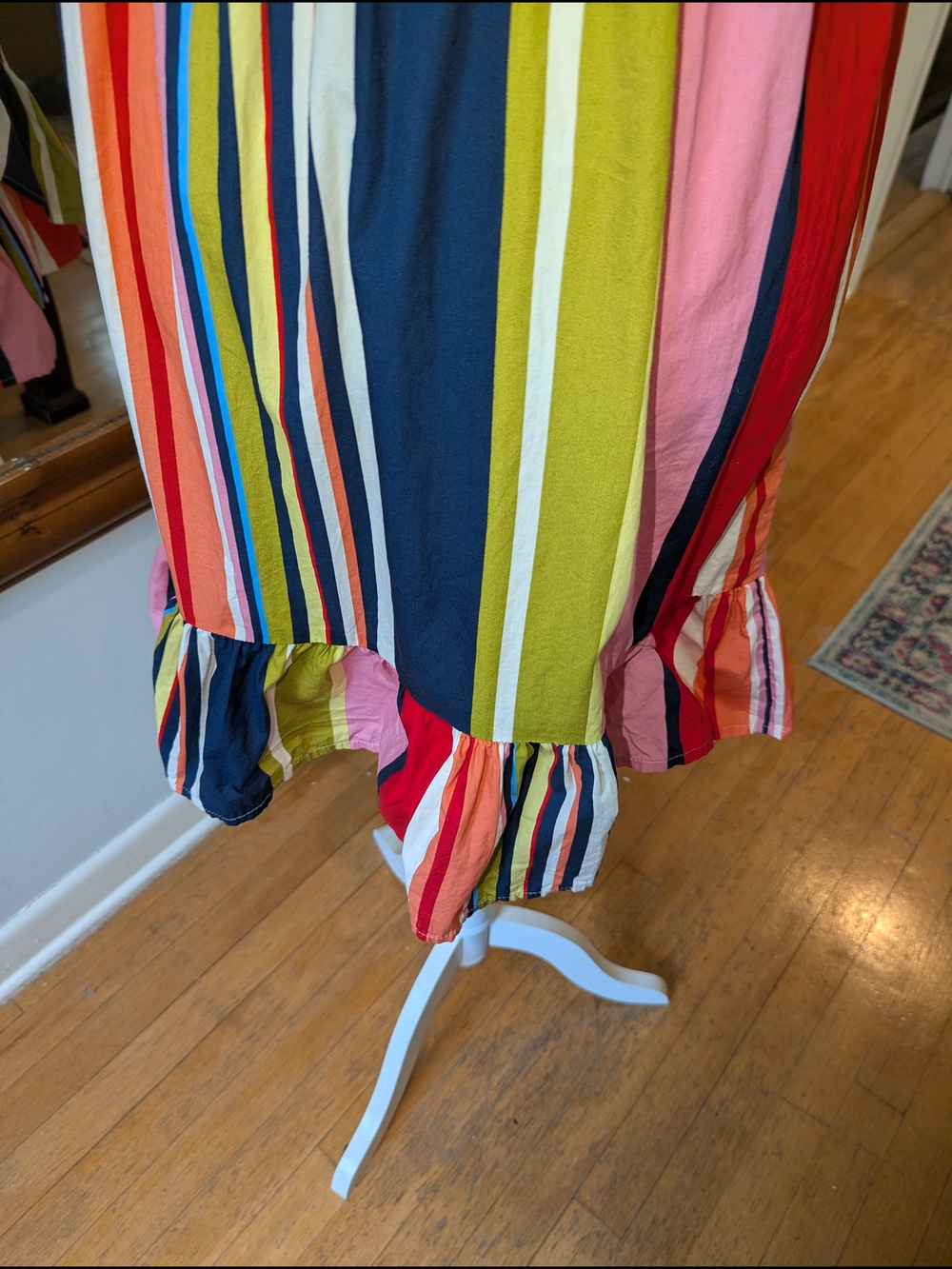 Bright Multi-Stripe Ruffle Dress - Picture 8 of 8